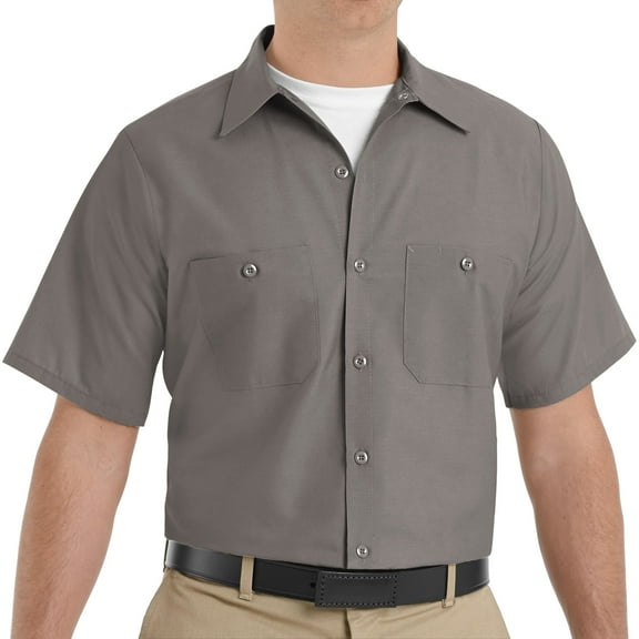 Red Kap Men's Short Sleeve Industrial Work Shirt