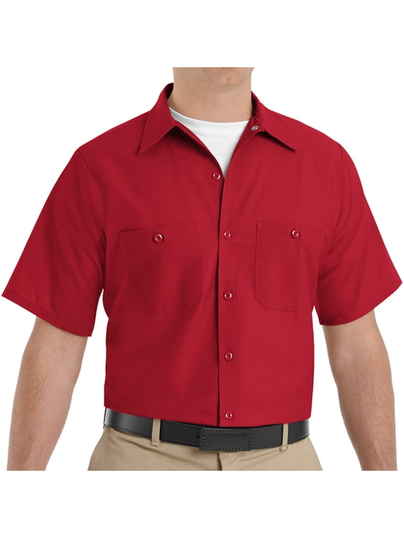 Men's Short Sleeve Industrial Work Shirt