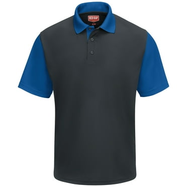 Red Kap Men's Short Sleeve Performance Knit Color Block Polo