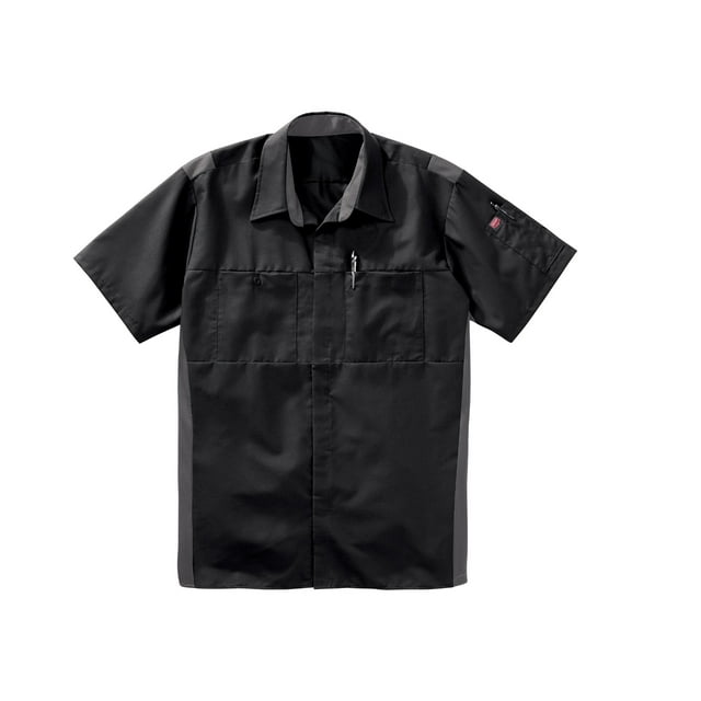 Red Kap Men's Short Sleeve Performance Plus Shop Shirt with OIL BLOK ...