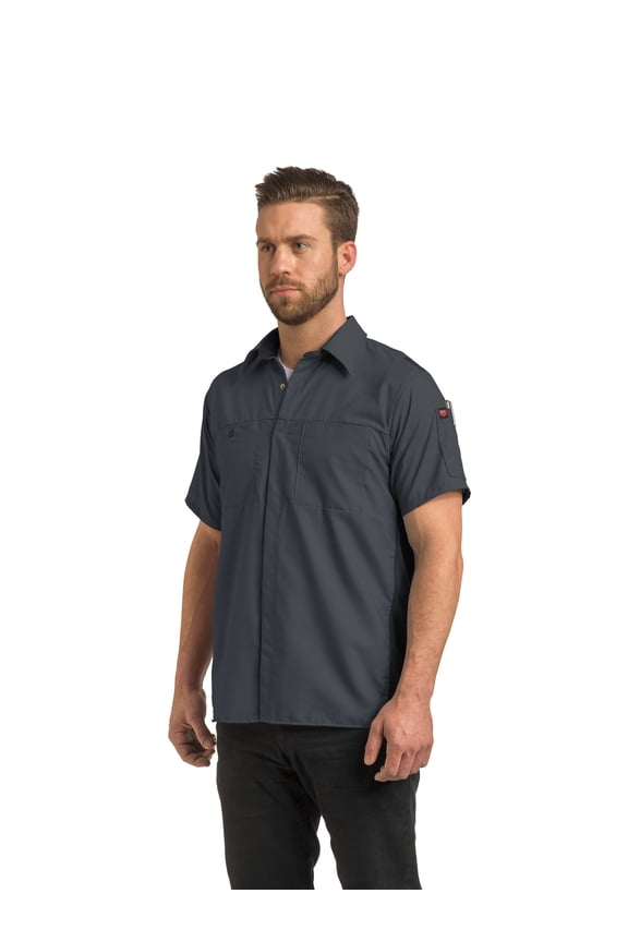 Men's Short Sleeve Performance Plus Shop Shirt with OilBlok Technology