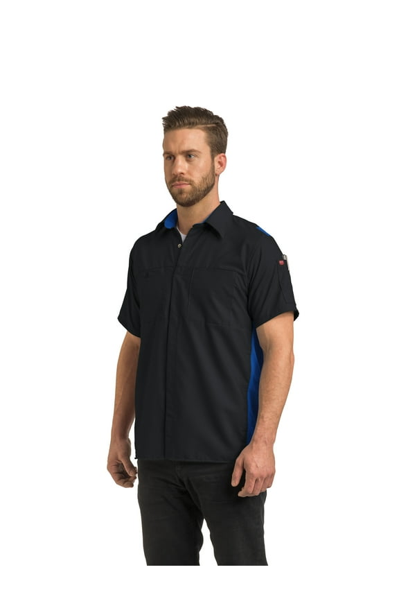 Men's Short Sleeve Performance Plus Shop Shirt with OilBlok Technology