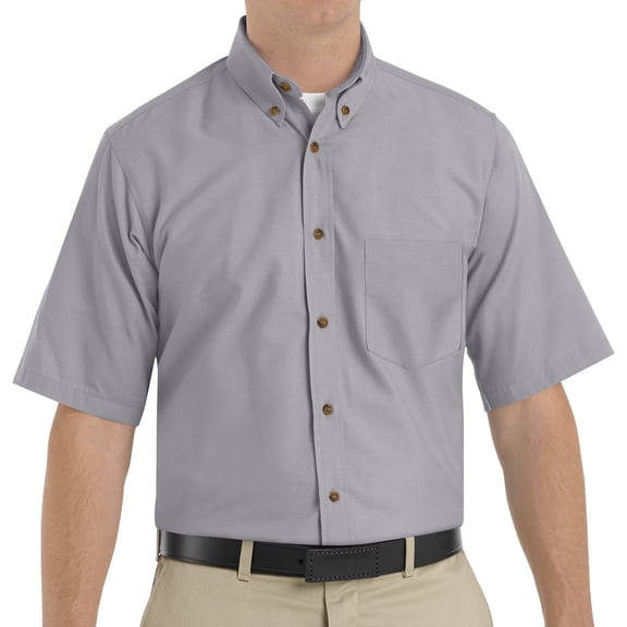 Red Kap Men's Short Sleeve Poplin Dress Shirt