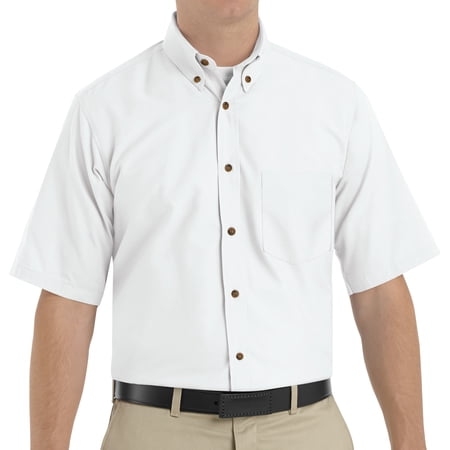 Red Kap Men's Short Sleeve Poplin Dress Shirt