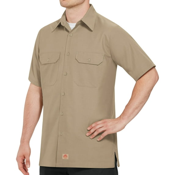 Red Kap Men's Short Sleeve Solid Ripstop Shirt