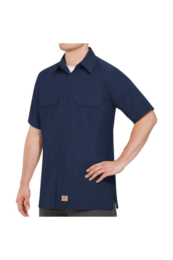 Men's Short Sleeve Solid Ripstop Shirt