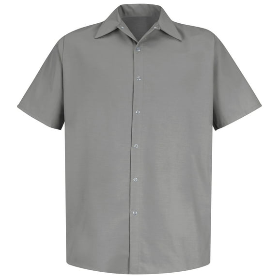 Red Kap Men's Short Sleeve Specialized Pocketless Work Shirt