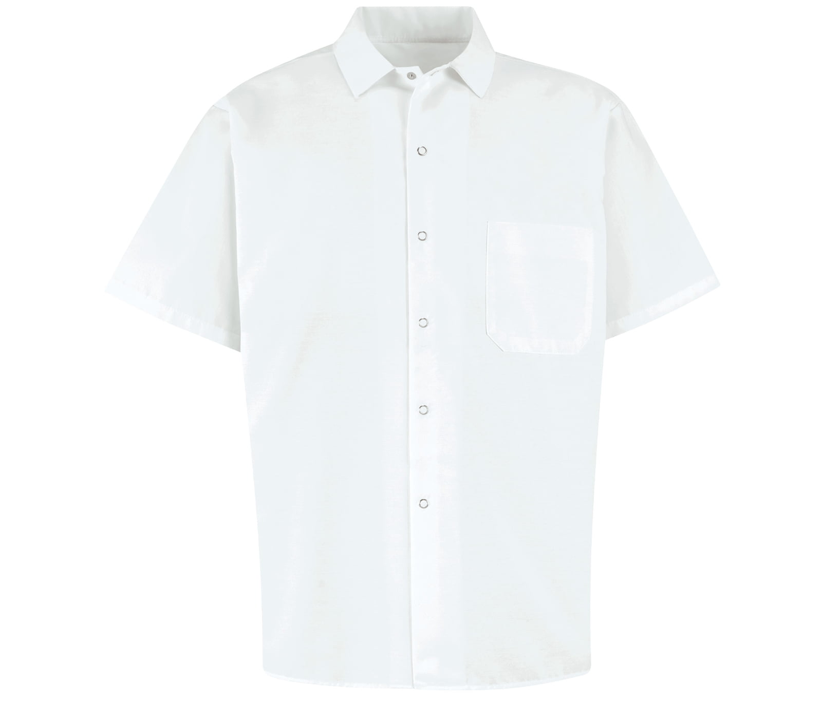 Red Kap Men's Short Sleeve Spun Poly Long Cook Shirt