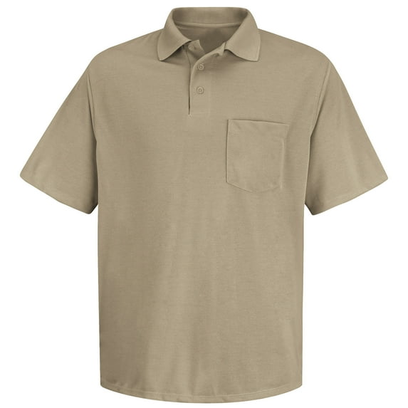 Red Kap® Men's Short Sleeve Spun Polyester Pocket Polo