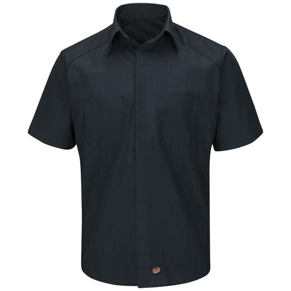Red Kap® Men's Short Sleeve Striped Color Block Shirt