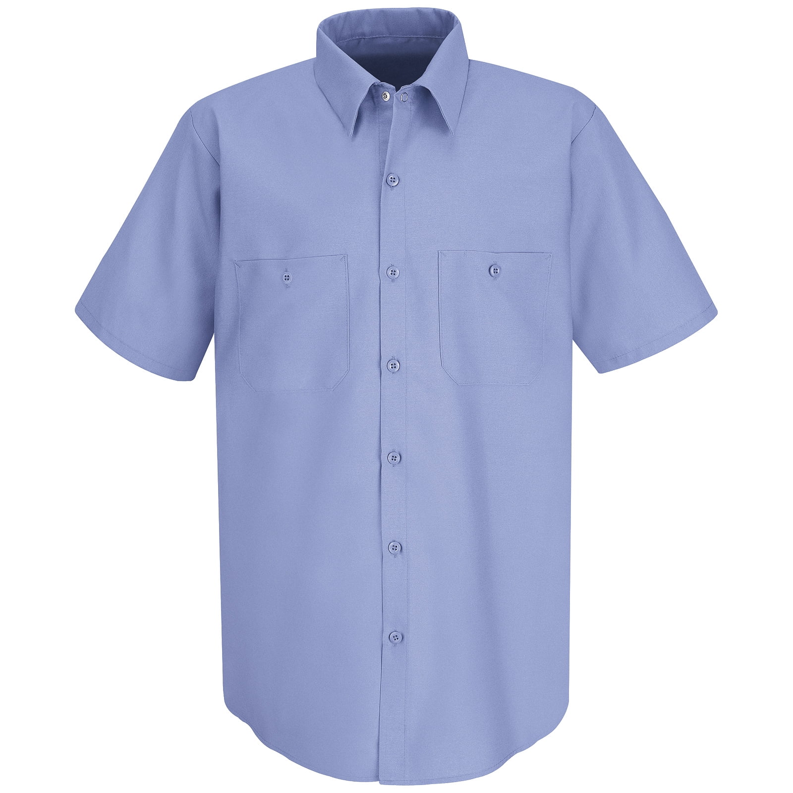 Red Kap® Men's Short Sleeve Wrinkle-Resistant Cotton Work Shirt ...