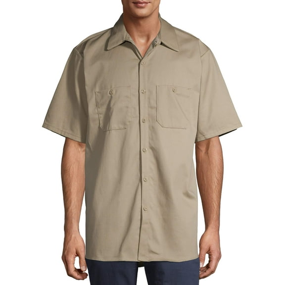 Red Kap® Men's Short Sleeve Wrinkle-Resistant Cotton Work Shirt