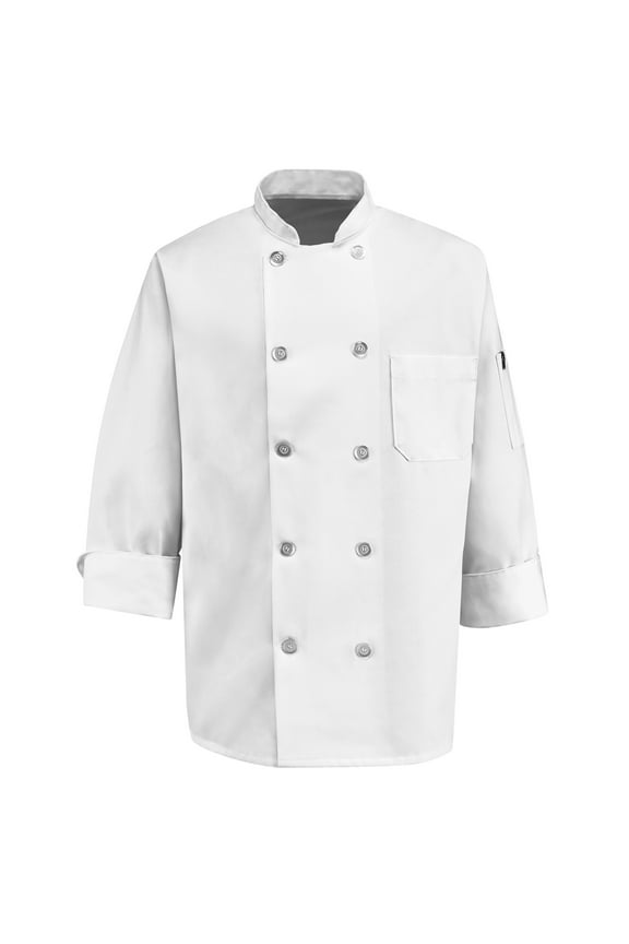Men's Ten Pearl Button Chef Coat