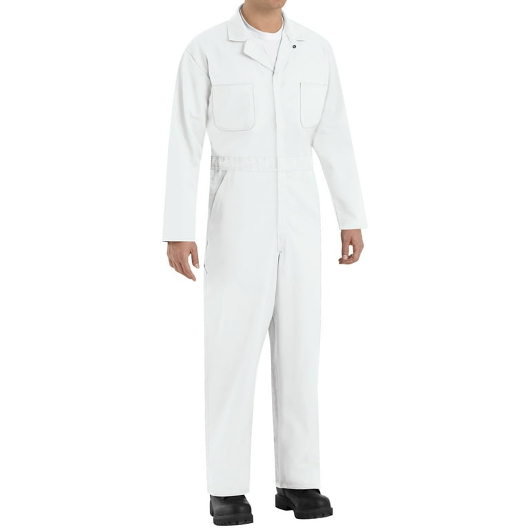 DENIM COVERALL(WHITE) サイズ3 ACTIVE UNIFORMS Overall Workwear Men Long Sleeve Coveralls (White