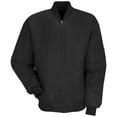 thumbnail image 1 of Red Kap Men's Solid Team Bomber Insulated Mechanic's Work Shop Jacket - Black - Large Tall, 1 of 5