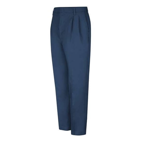 Red Kap Pleated Twill Slacks, Navy - 31I - 40