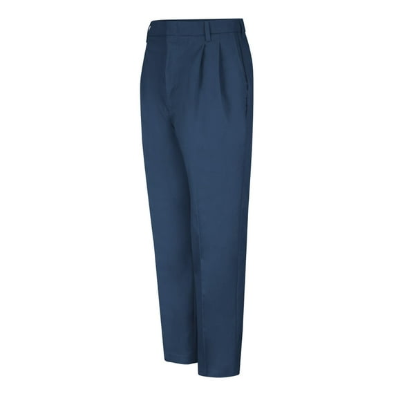 Red Kap Pleated Twill Slacks - Odd & Extended Sizes PT38ODD Navy - 31I 31W