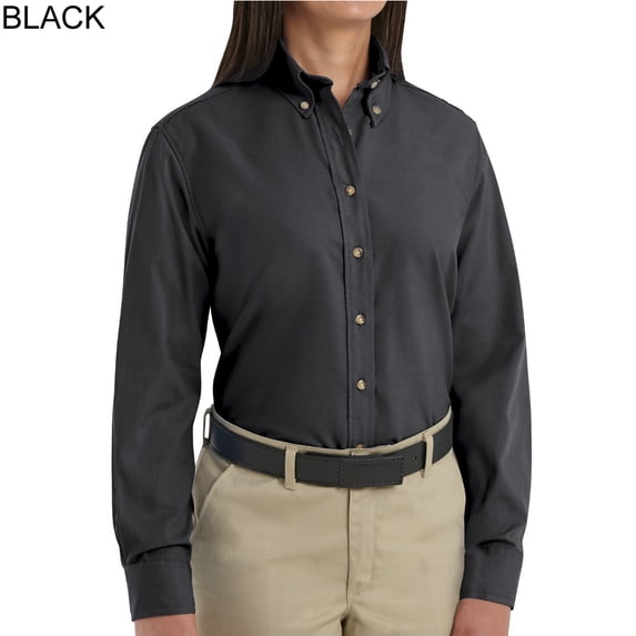 Red Kap SP91 Women's Long Sleeve Button-Down Poplin Shirt