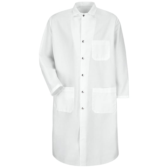 Red Kap Snap-Front Spun Polyester Butcher Coat