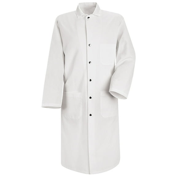 Red Kap Snap-Front Spun Polyester Butcher Coat