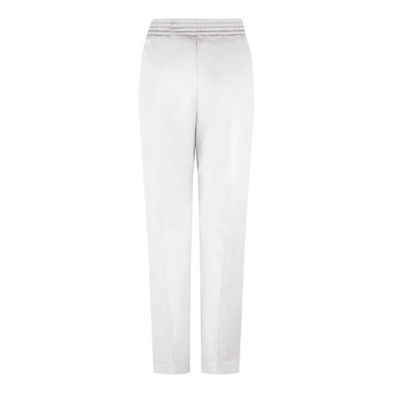 Red Kap Women's Half-Elastic Work Pants PT59 White - Unhemmed 12