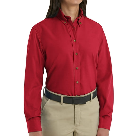 Red Kap Women's Long Sleeve Poplin Dress Shirt