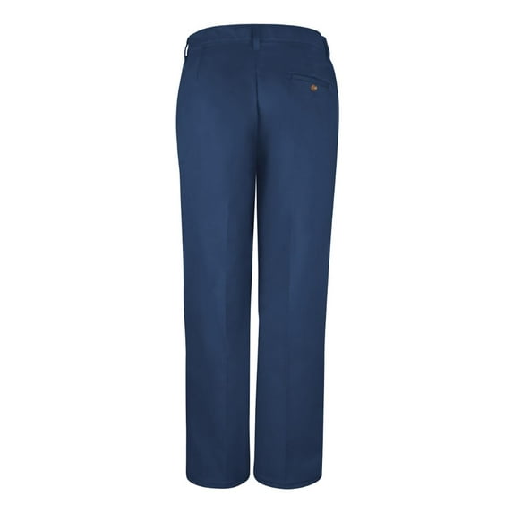 Red Kap Women's Plain Front Cotton Pants PC45 Navy - Unhemmed 6
