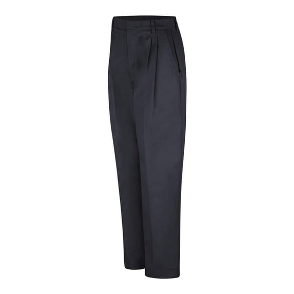 Red Kap Women's Pleated Twill Slacks PT39 Black 10