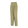 thumbnail image 1 of Red Kap Women's Pleated Twill Slacks PT39 Khaki 14, 1 of 1