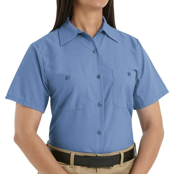 Red Kap Women's Short Sleeve Industrial Work Shirt
