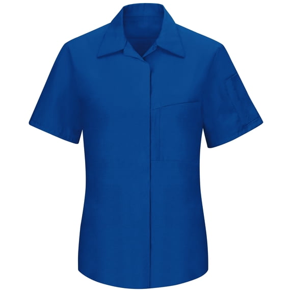 Red Kap Women's Short Sleeve Performance Plus Shop Shirt with OilBlok Technology