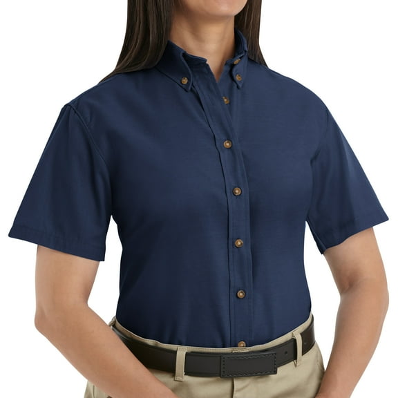 Red Kap Women's Short Sleeve Poplin Dress Shirt