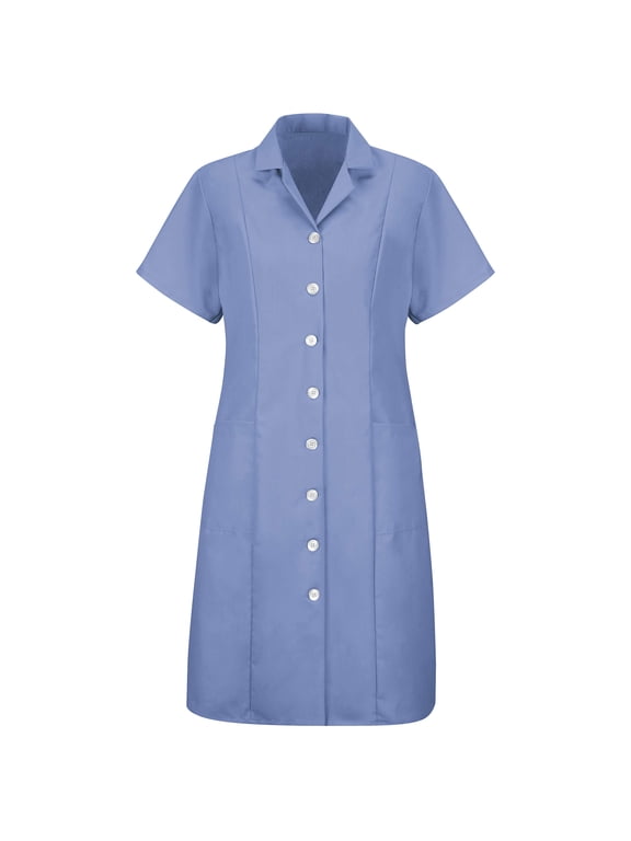 Red Kap Women's Short Sleeve Work Dress, Professional Uniform Dress for Industrial, Warehouse and Service Work