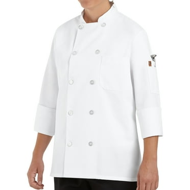 Red Kap Women's Ten Pearl Button Chef Coat