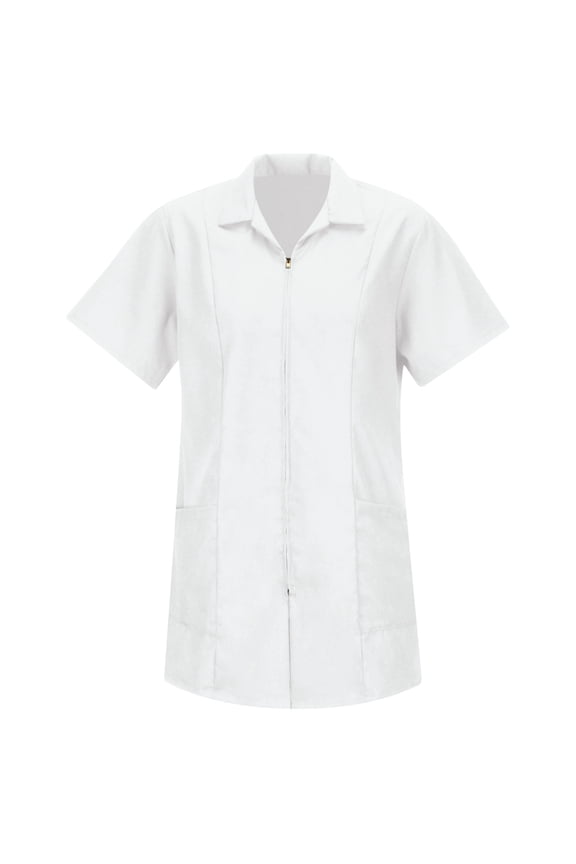 Women's Zip-Front Smock
