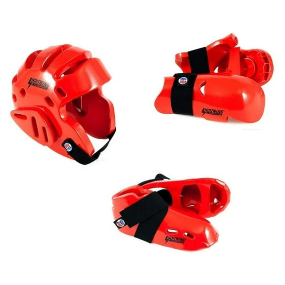 Red Karate Sparring Gear Package Deal - Child Medium