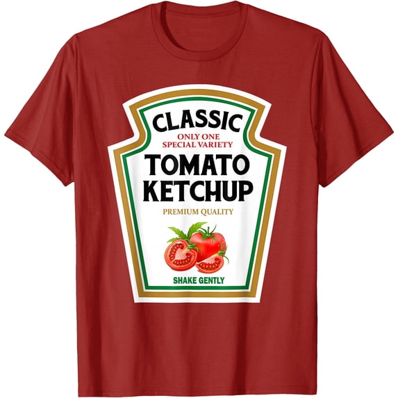 Red Ketchup DIY Halloween Costume Matching Group Mustard T-Shirt, Unisex T-Shirt