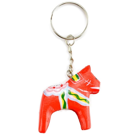 Red Key Ring Dalarna Horse