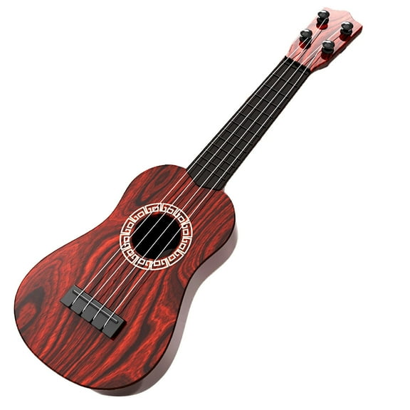 Red Kids 16 Inch Ukulele Toy With 4 Strings Beginner Musical Instrument Early Educational Red