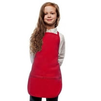 Red Kids Art Smock Apron by My Little Doc