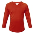 thumbnail image 1 of Red Kids Long Sleeve Crew Neck Shirt, 3T, 1 piece, 1 of 7