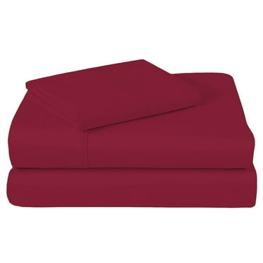 Red King Style|Plain Woolen Cloth Inlaid Four Piece Bed Set Bed Sheet Set