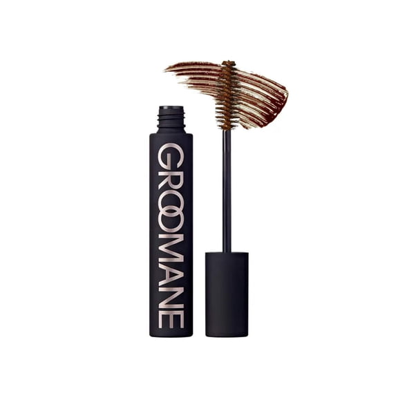 Red by Kiss Groomane Men Gray Coverage Touch-Up, Temporary Brush-On Hair Color for Beards, Sideburns Root & Brows, Water-Resistant & Sweatproof, Easy Application (Medium Brown, 0.33 Fl.oz)