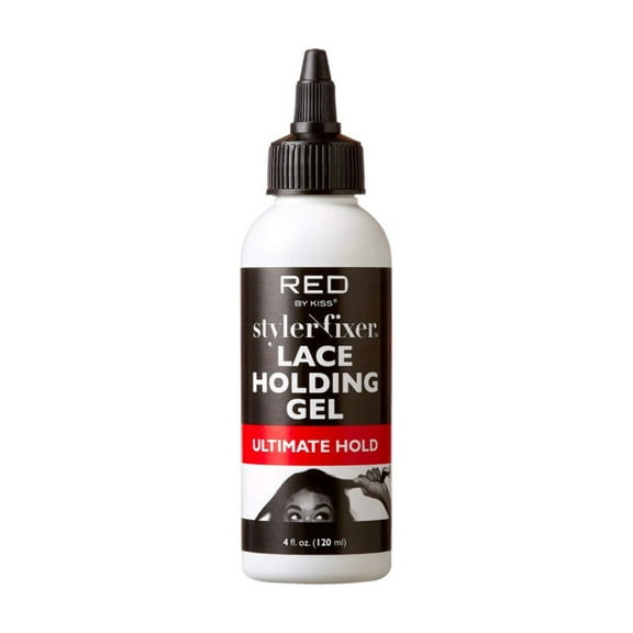 Red by Kiss Styler Fixer Lace Holding Gel, Long Lasting 72-Hr Wear, Quick-Dry Formula for Seamless Lace Application, Scalp Protection & Conditioning (Ultimate Hold, 4 Fl Oz)