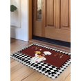 thumbnail image 1 of Red Kitchen Chef Door Mat&nbsp;Indoor Outdoor Entrance, Non Slip Rug for Kitchen Bathroom Entryway Rug, Black Plaid Gourmet Food Vintage Washable Doormat Floor Mat for Office Home Decor 24x36 Inch, 1 of 8