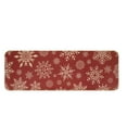 thumbnail image 1 of Red Kitchen Rug Set of 2, Merry Christmas Kitchen Floor Mat with Snowflake Xmas Trees Pattern, Front Door Mat, Bedroom Rug, Bath Rugs, Christmas Decorations, Home Decor, 1 of 7