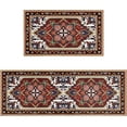 thumbnail image 1 of Red Kitchen Rugs Sets of 2 Boho Kitchen Rug Mat Washable Non-Slip Kitchen Floor Mats for in Front of Sink Red Kitchen Decor, 1 of 6