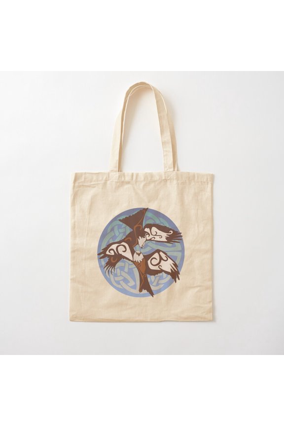 Red Kites Canvas Tote Bags, Reusable Shopping Bag