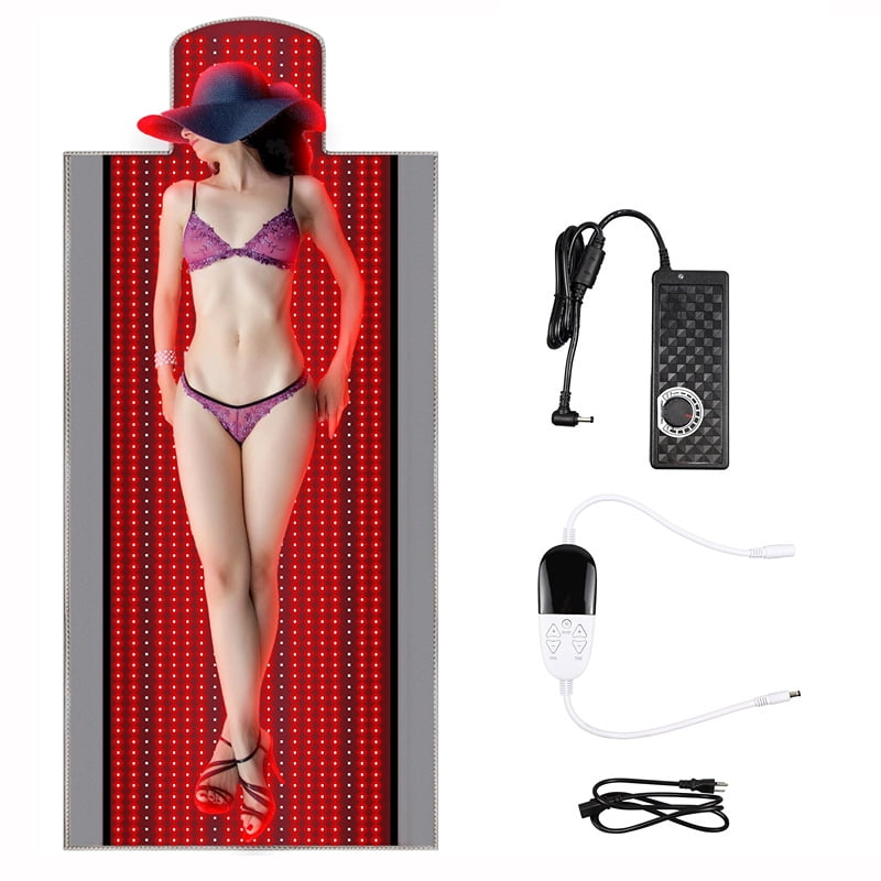 Red L.Ight T.herapy Pad for Full Body 1370pcs L.E.D ,660nm Red and 850nm Near-I.nfrared L.Ight T.herapy Device,Large Home Laying Mat for Body, Muscle Recovery