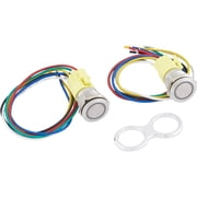 Red LED 19mm Retro Billet Button Illuminated Momentary Switch